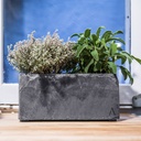 CLIMAQUA Planter Intérieur JARDI 21 Anthracite