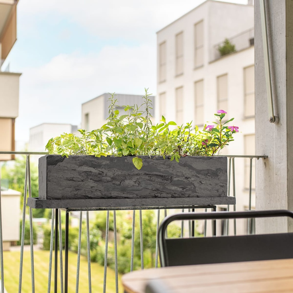 CLIMAQUA Planter Extérieur JARDI 80 Anthracite