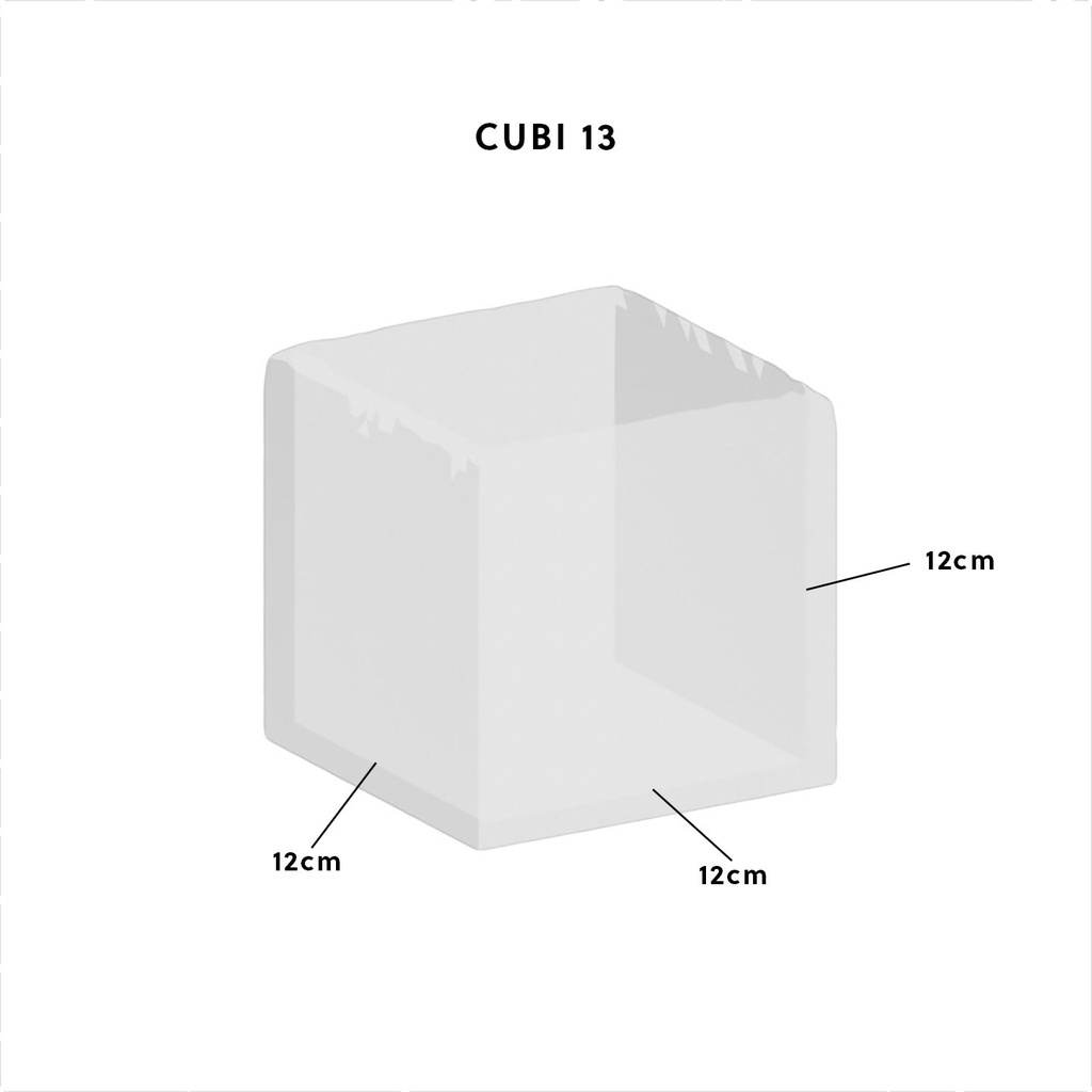 CLIMAQUA Planter Intérieur CUBI 13 Anthracite