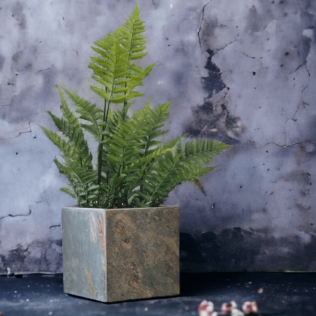 CLIMAQUA Planter Extérieur CUBI 30 rusty