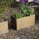 CLIMAQUA Planter Extérieur RECTO 60 rusty