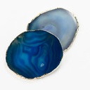 CLIMAQUA Dessous de verre BLUE GILI agate bleu