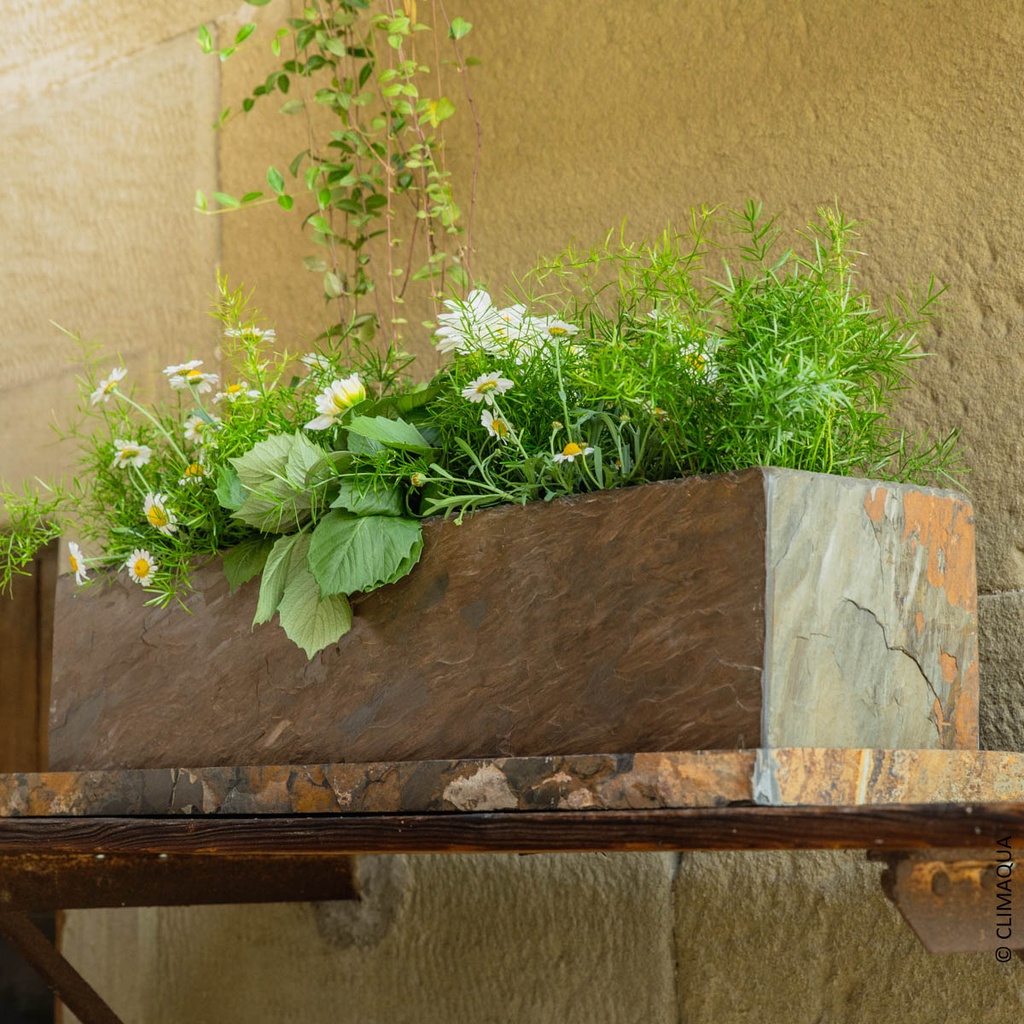 CLIMAQUA Planter Extérieur JARDI 80 rusty