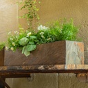 CLIMAQUA Planter Extérieur JARDI 80 rusty