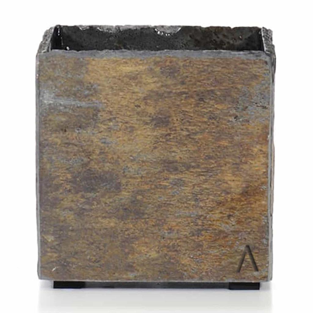 Cache-pot carré Rusty petit CUBI 17 CLIMAQUA