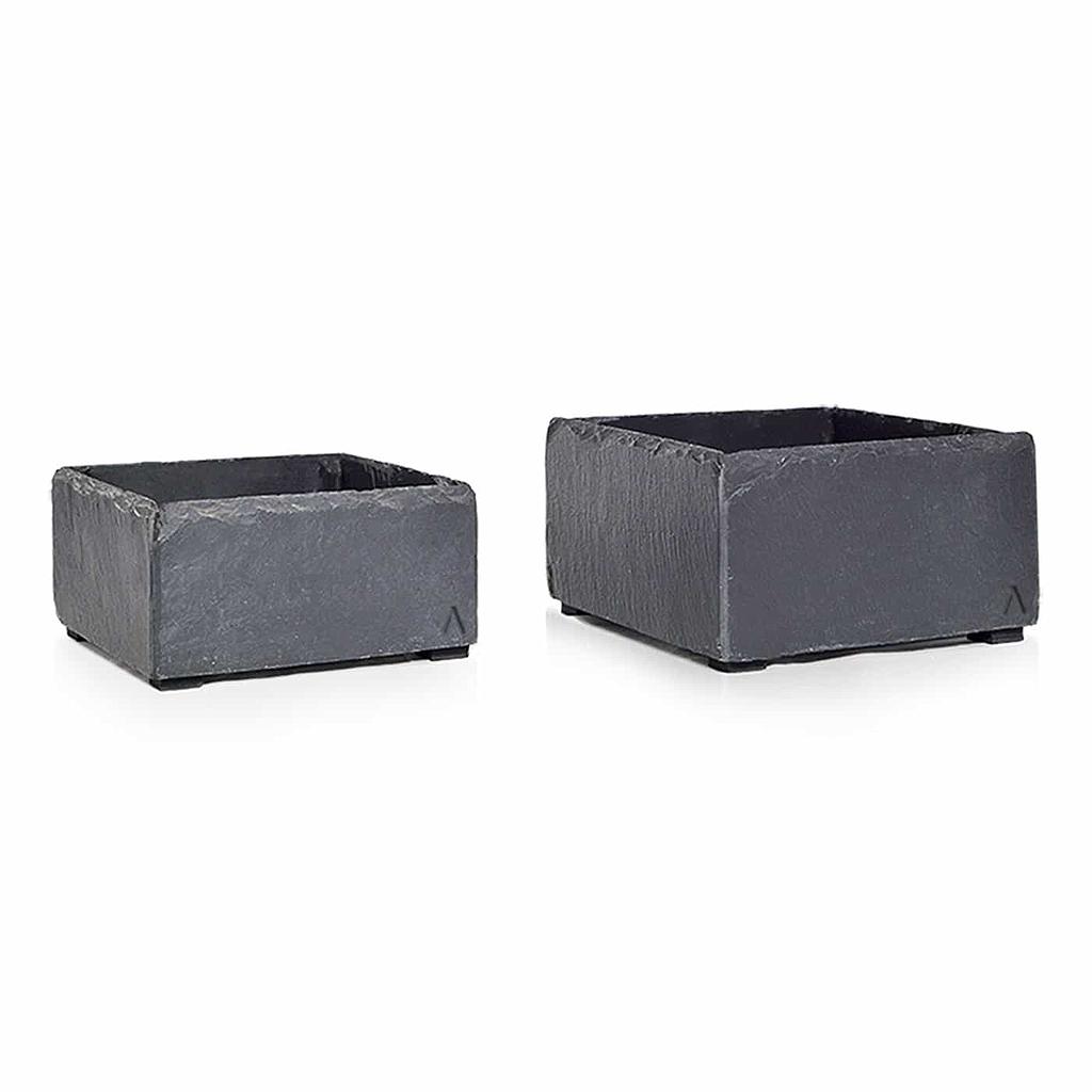 Cache-pots Anthracite Ardoise petit de CLIMAQUA