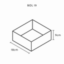 CLIMAQUA Planter Intérieur BOL 19 Anthracite