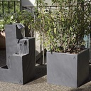 CLIMAQUA Planter Extérieur CUBI 40 Anthracite