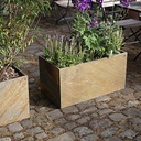 CLIMAQUA Planter Extérieur RECTO 80 Rusty