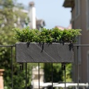 CLIMAQUA Planter Extérieur JARDI 50 Anthracite