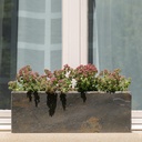 CLIMAQUA Planter Extérieur JARDI 50 Rusty