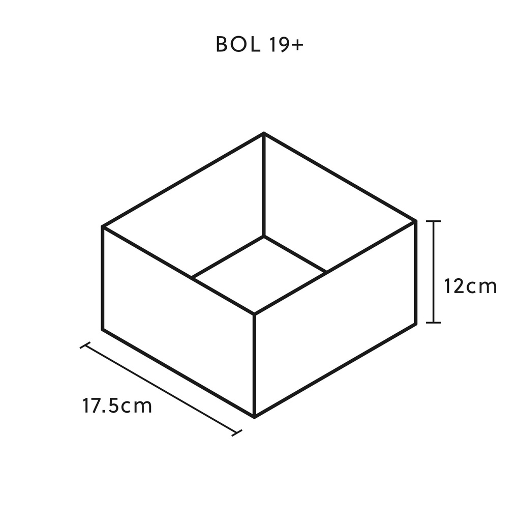 CLIMAQUA Planter Intérieur BOL 19+ anthracite