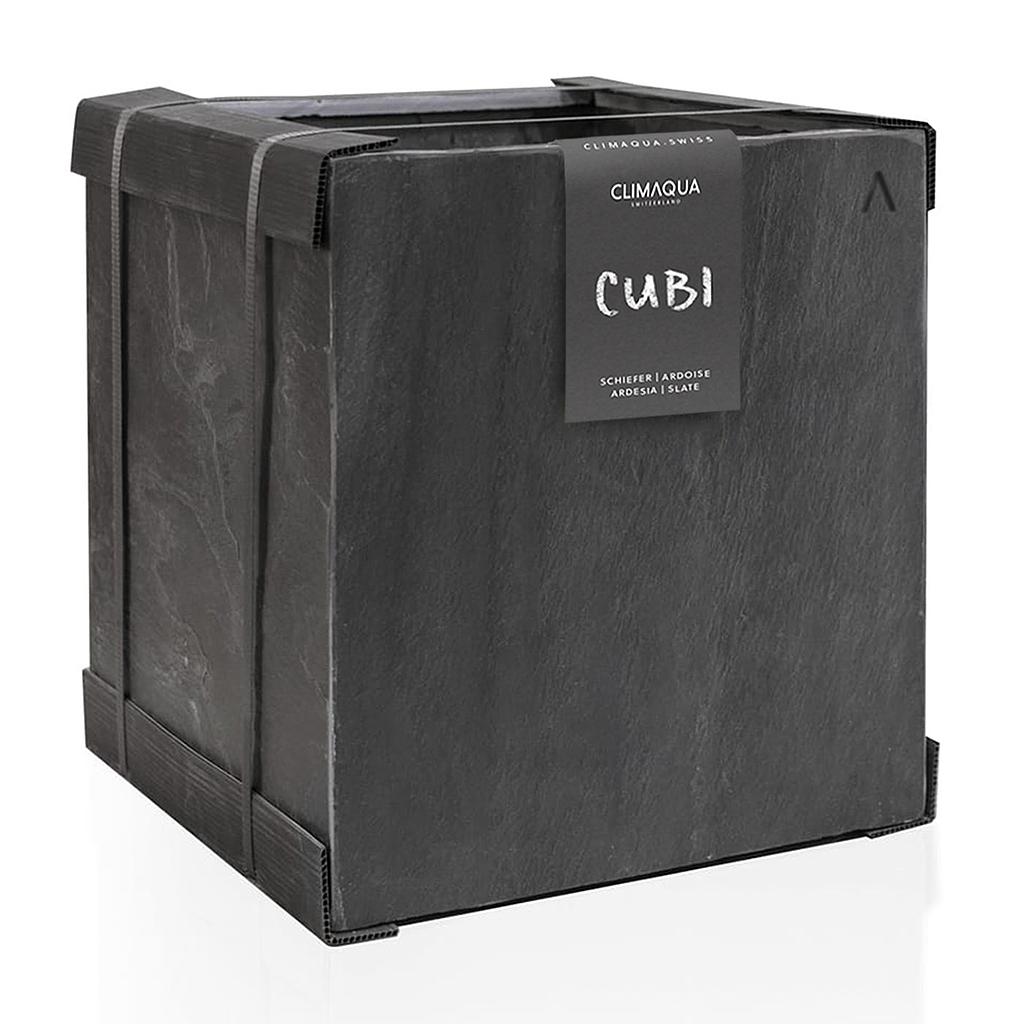 [5600] CLIMAQUA Planter Extérieur CUBI 40 anthracite