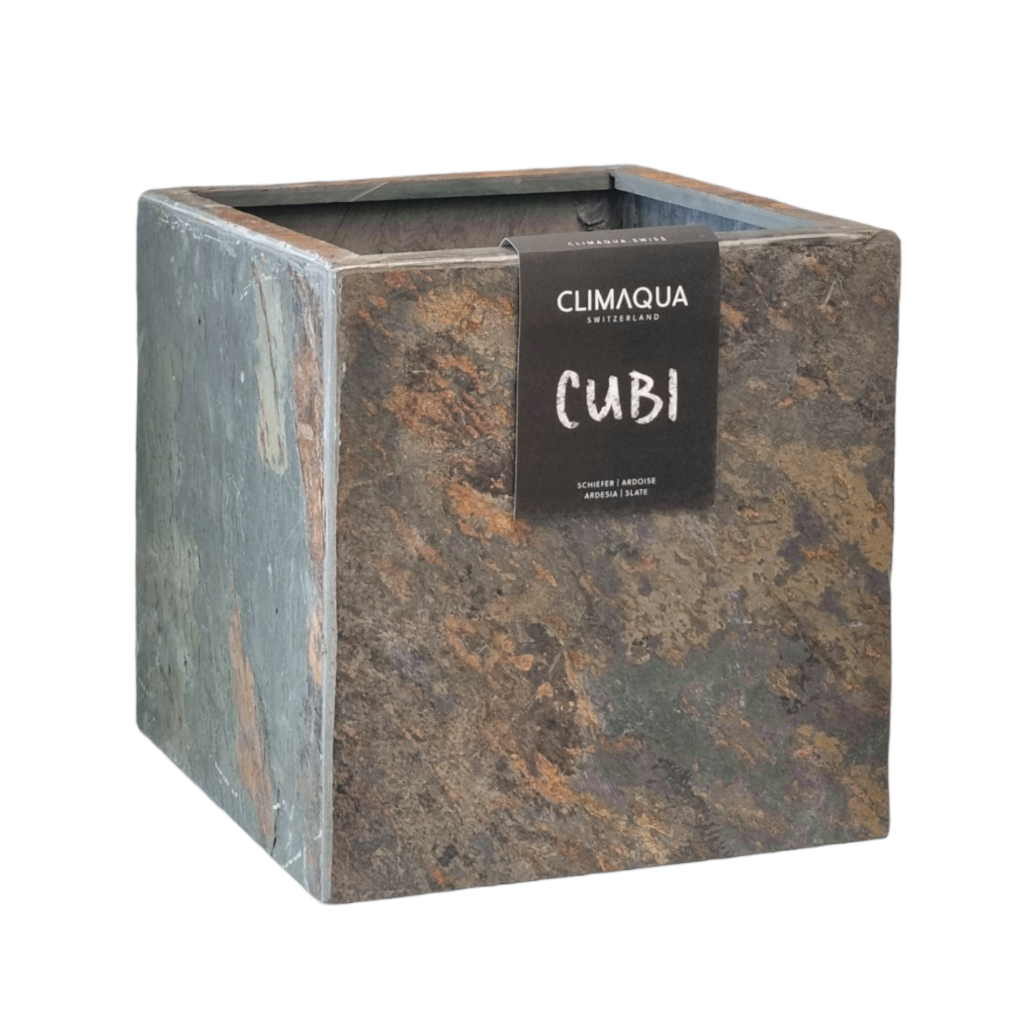 CLIMAQUA Planter Extérieur CUBI 30 rusty