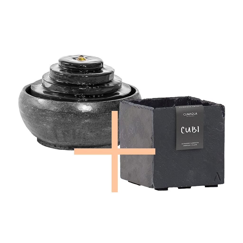 Combiné CLIMAQUA Fountains MODO + CUBI 17 anthracite