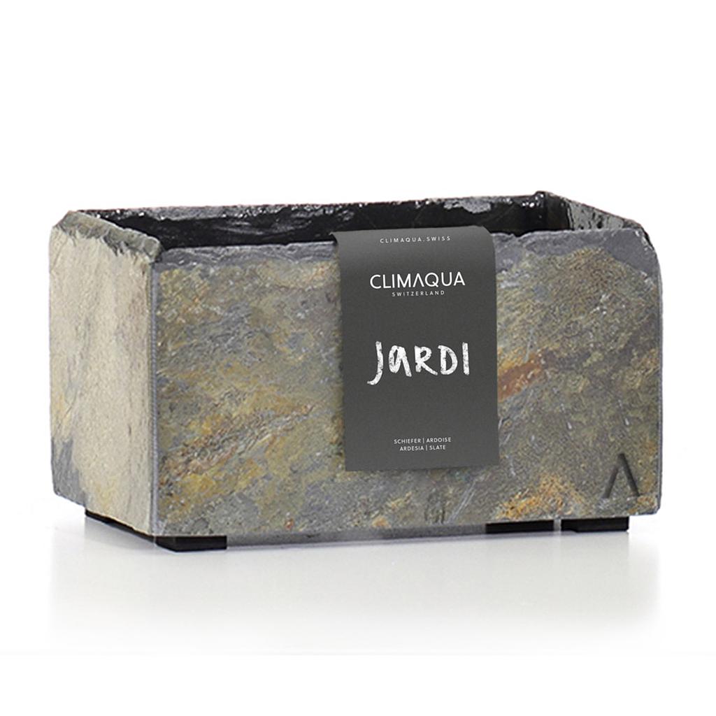 Cache-pot rectangulaire JARDI 21 Rusty de CLIMAQUA